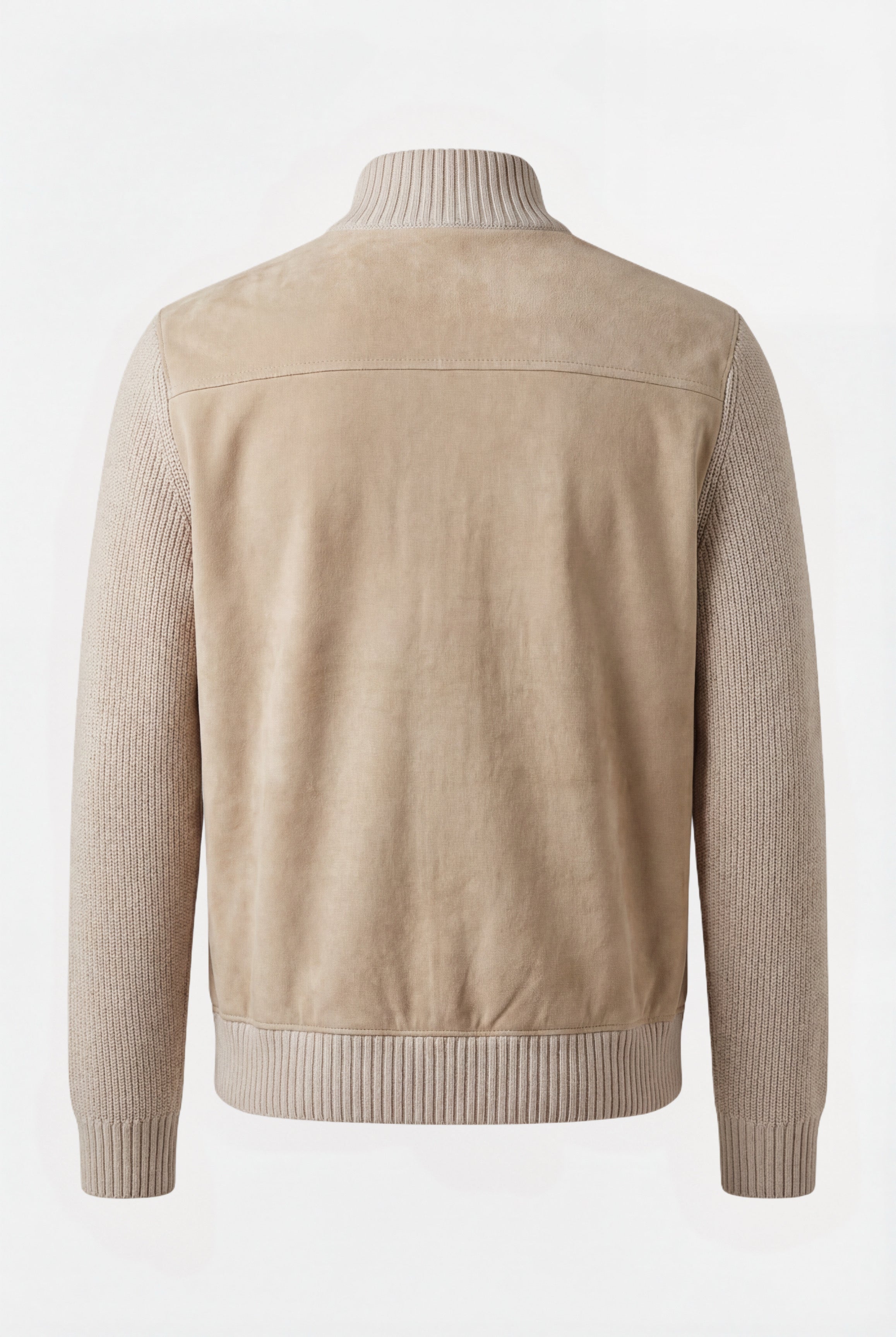 Beige semsket cardigan