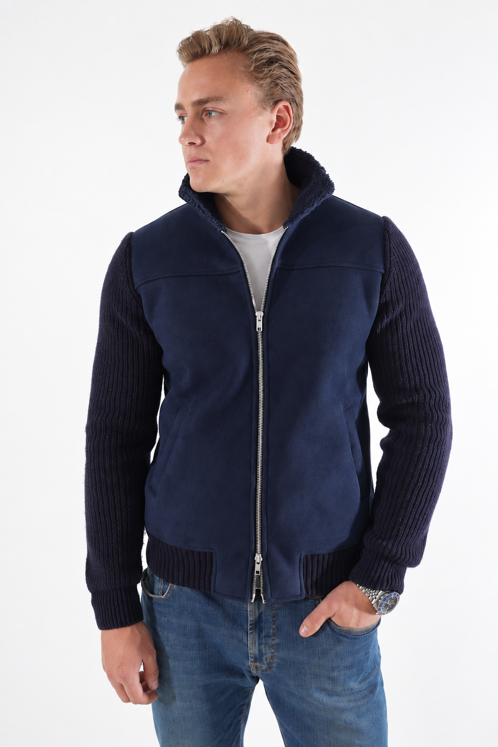 foret cardigan jakke navy