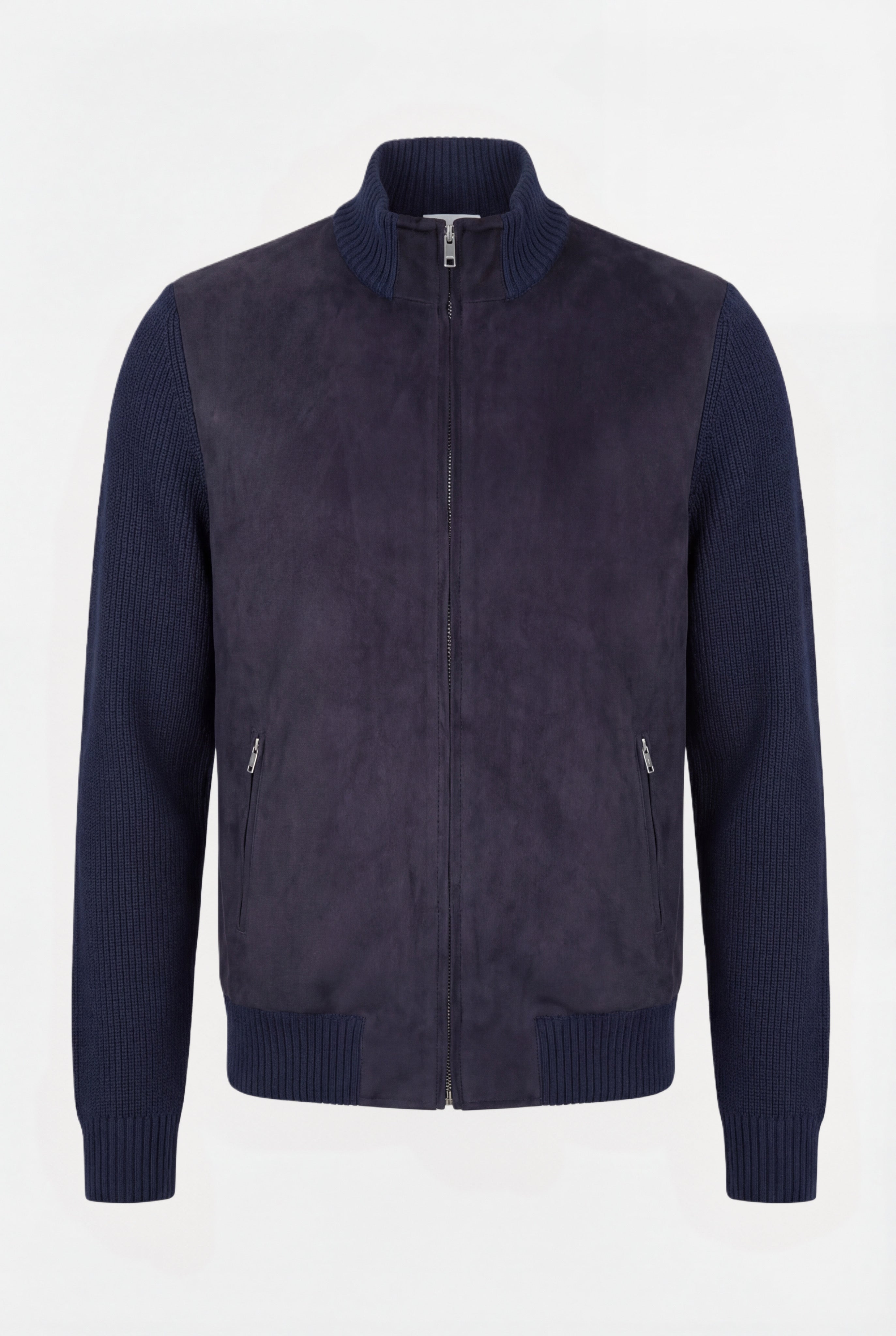 Navy semsket cardigan