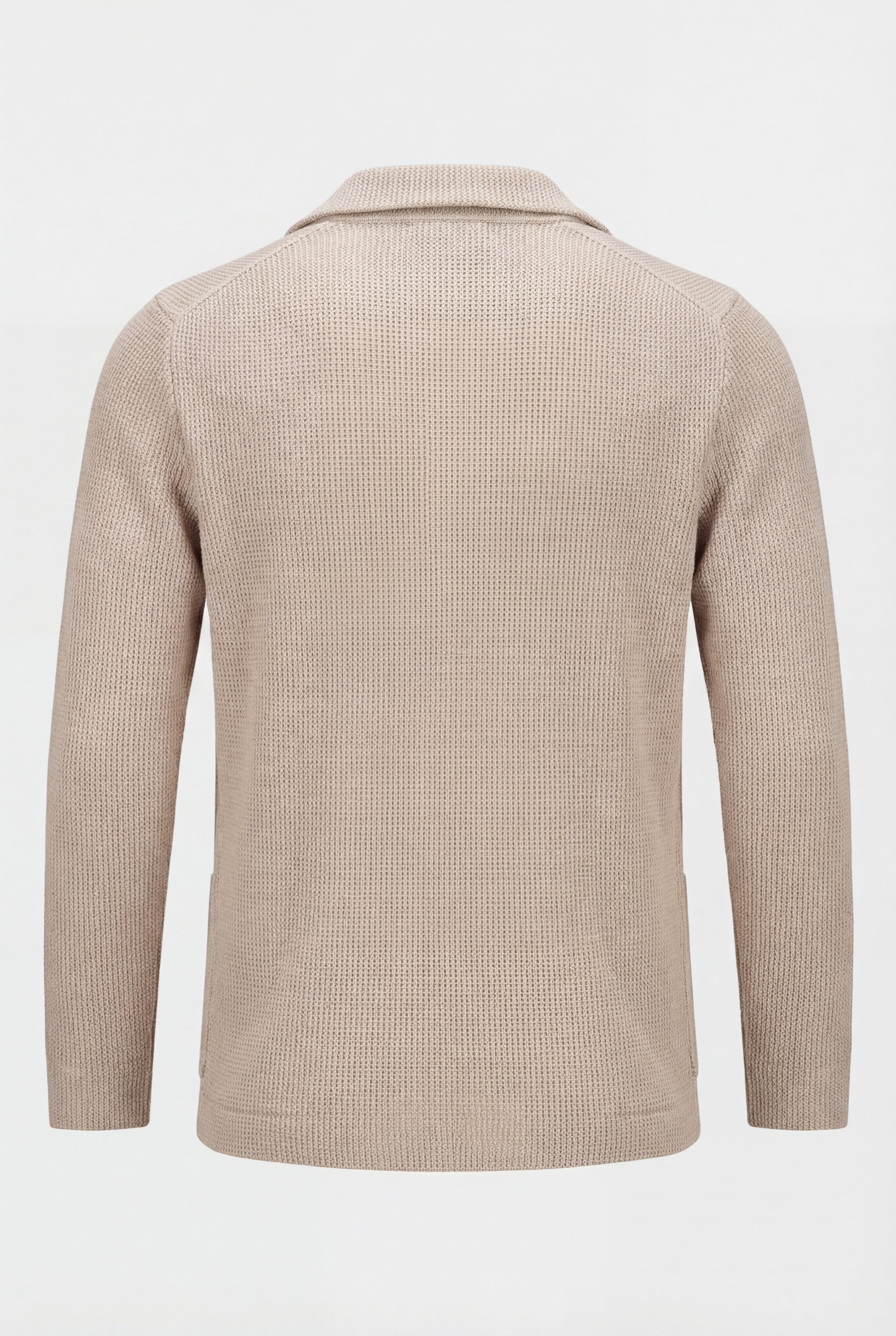 Strikket blazer beige