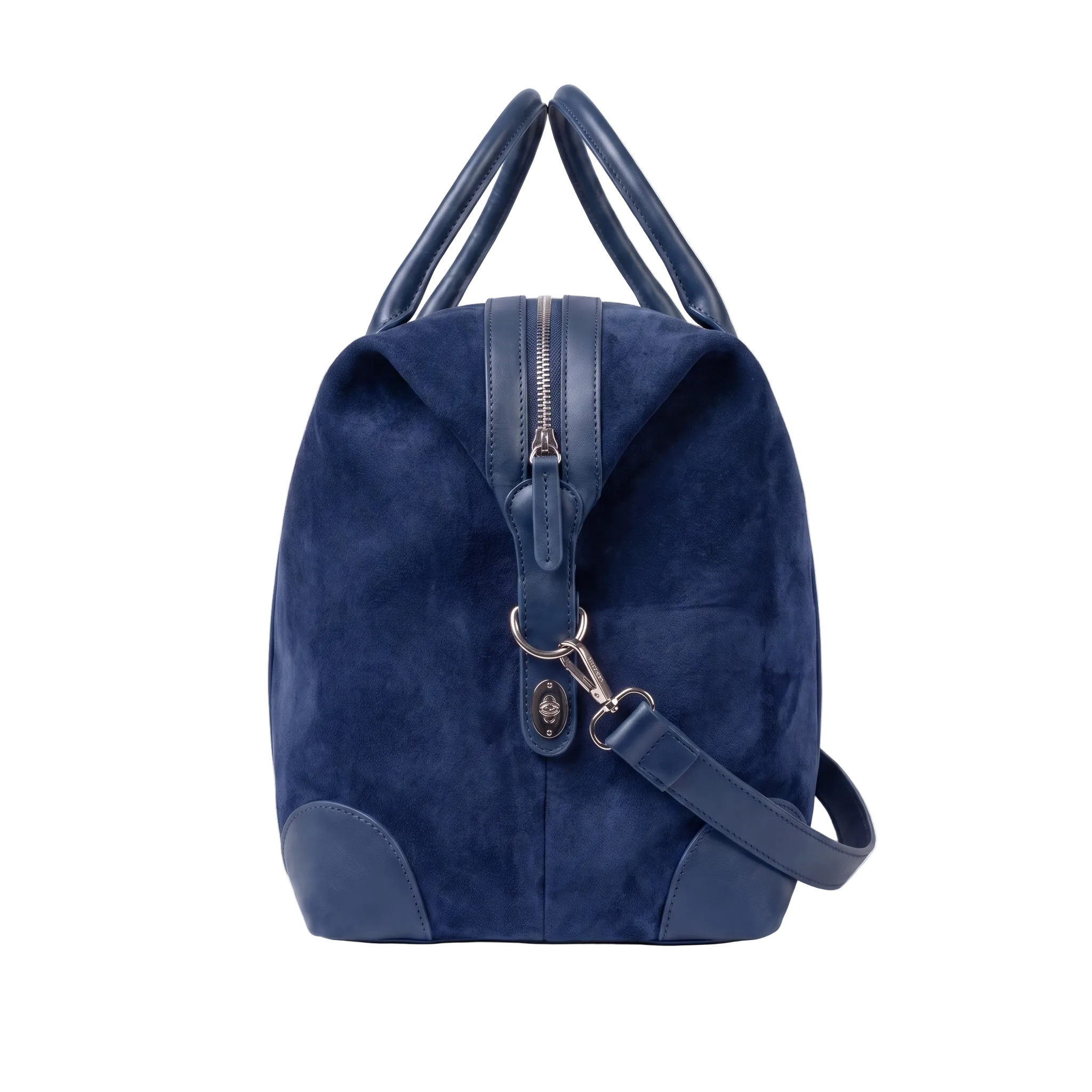 Navy Suede Duffel