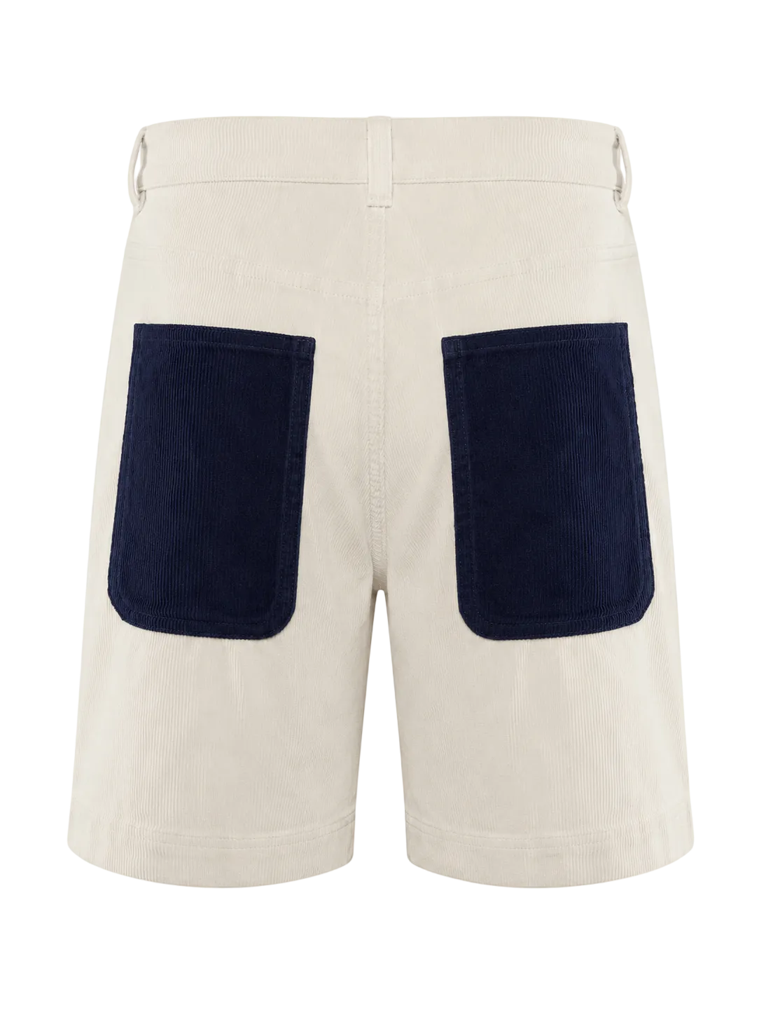 Cord Shorts – Navy/Off White