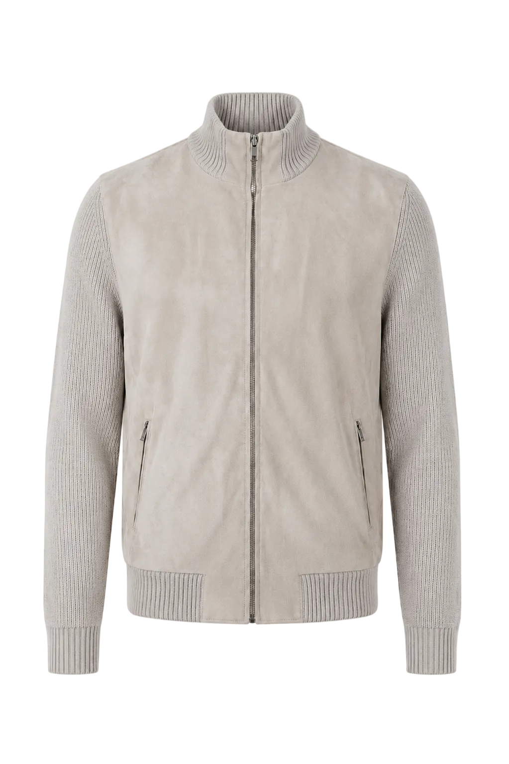 Grå semsket cardigan
