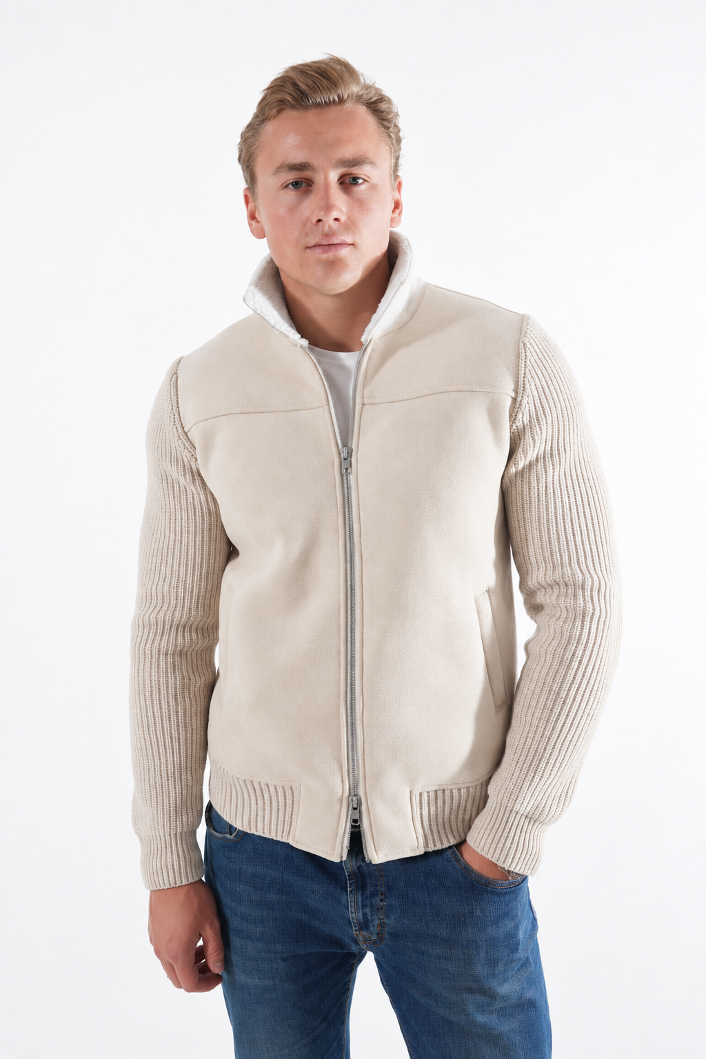 foret cardigan jakke beige