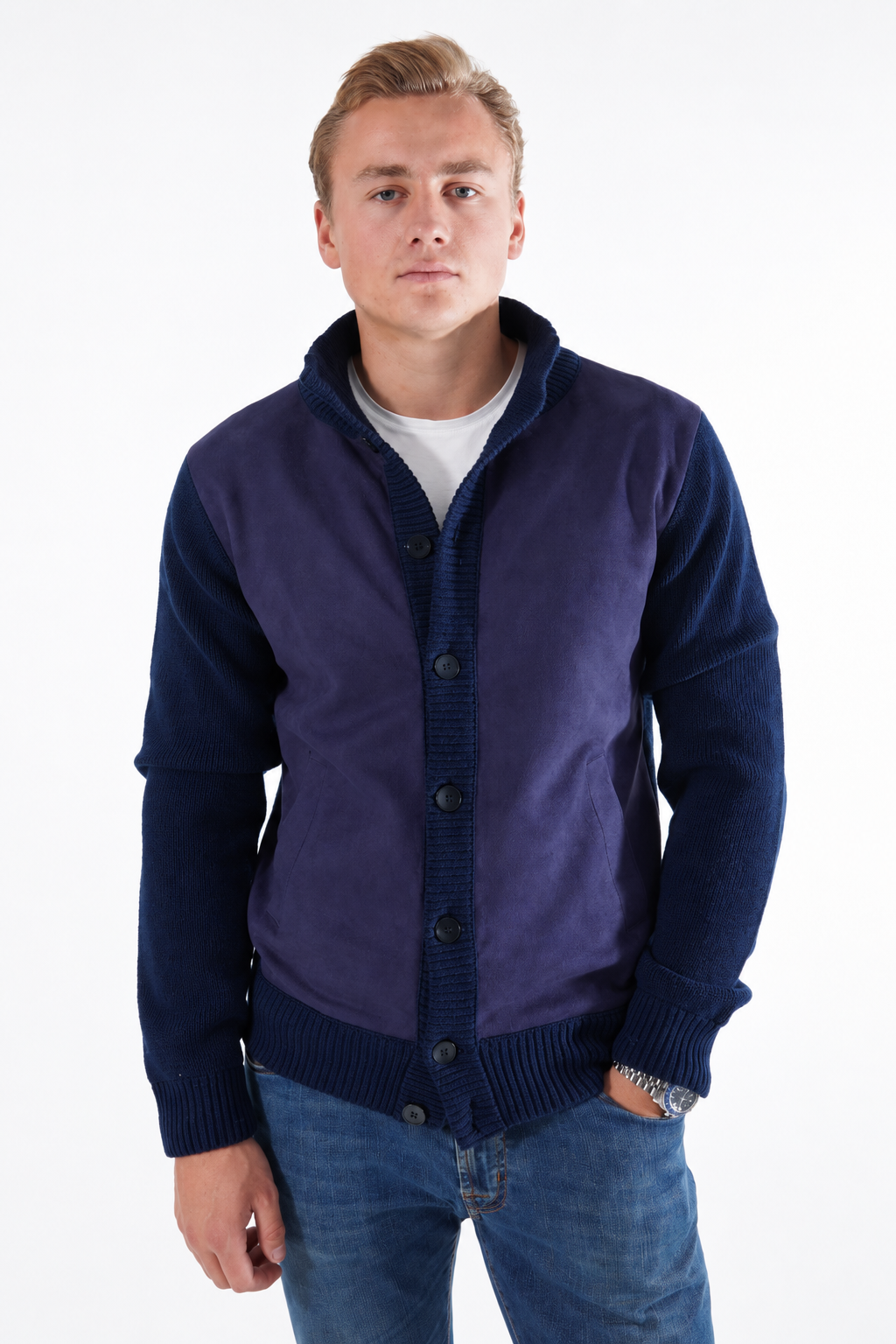 knapp cardigan navy