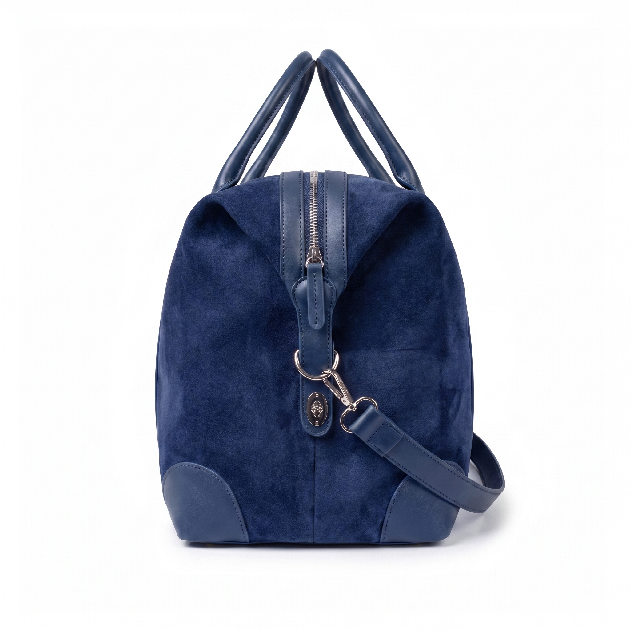 Navy Suede Duffel