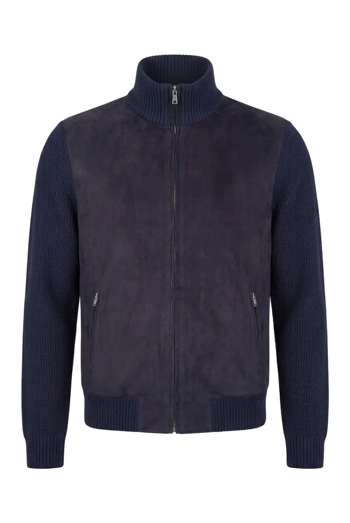 Navy semsket cardigan