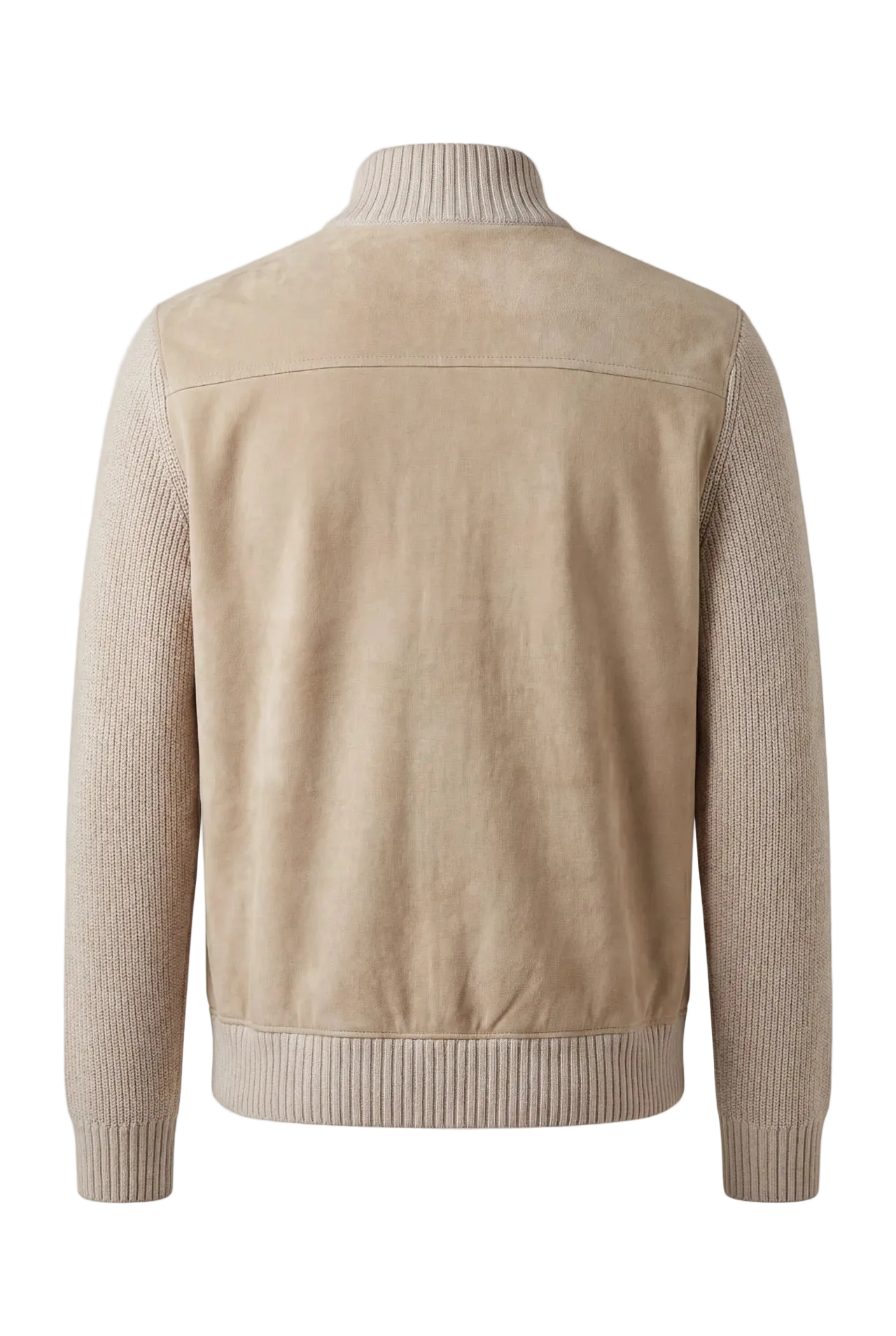 Beige semsket cardigan