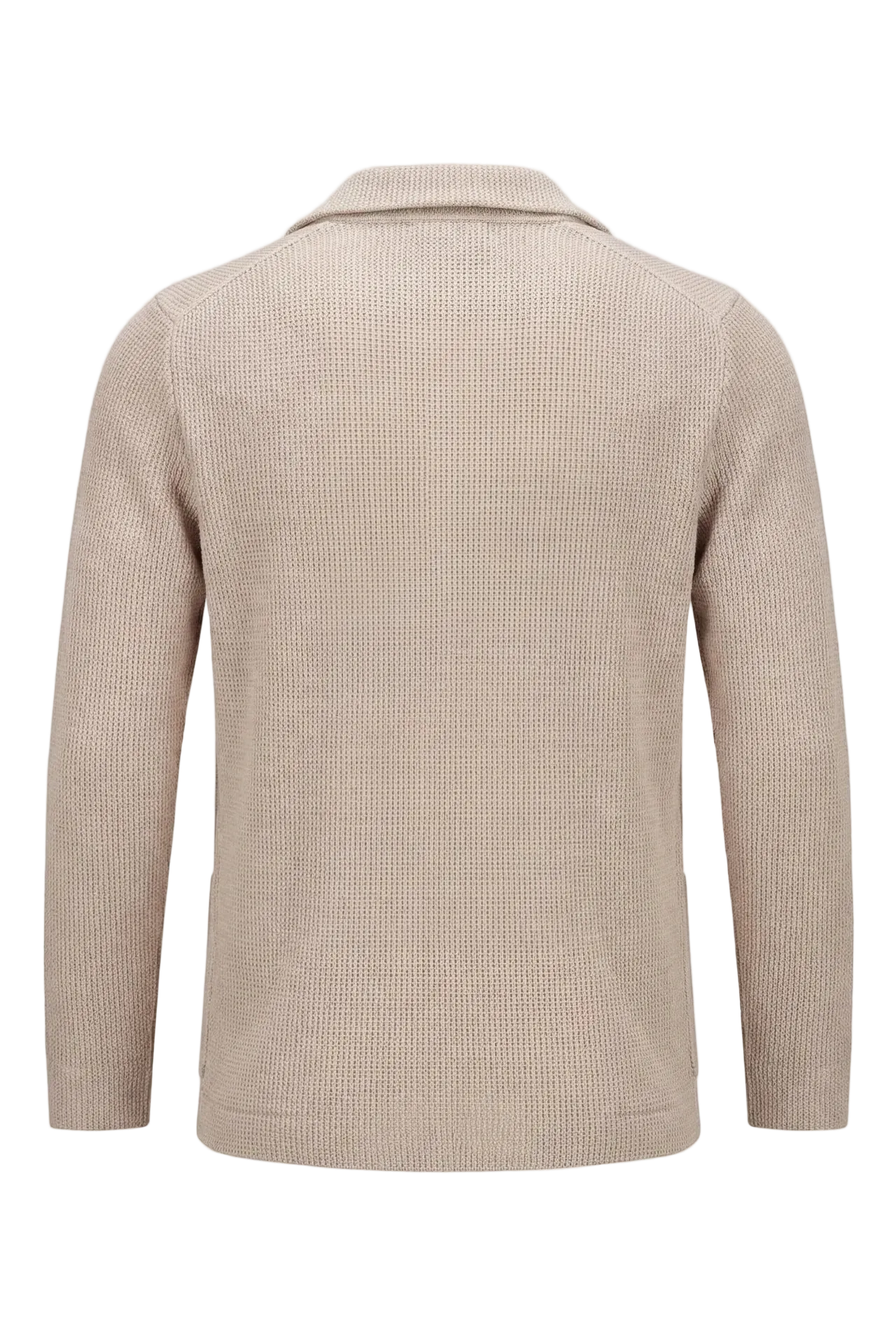 Strikket blazer beige